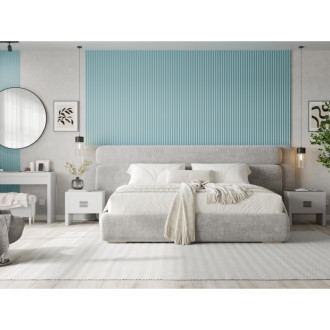 Mexen Strio 02 drážkované nástěnné lamely 280 x 14,5 cm (2 ks), modré - S120-280-02-309