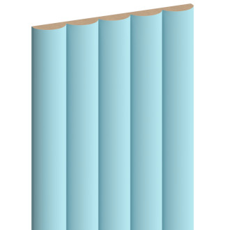 Mexen Strio 02 drážkované nástěnné lamely 280 x 14,5 cm (2 ks), modré - S120-280-02-309