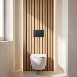 Podomítkový Instalační Set Slim 024N pro WC s Tlačítkem T Black Matt