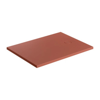 Omnires AQUAROCK kompozit sprchová vanička, 80x100 cm, terakotová matná AQUAROCK80-100TE