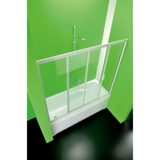 Vanová zástěna VASCA MAESTRO DUE - 140–130×150 (v) cm, vstup 61,5 cm, 2,2mm polystyrol (acrilico)