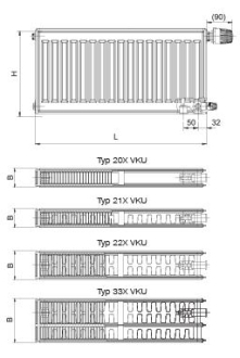 Korado Radik RC - VKU 22 300x800
