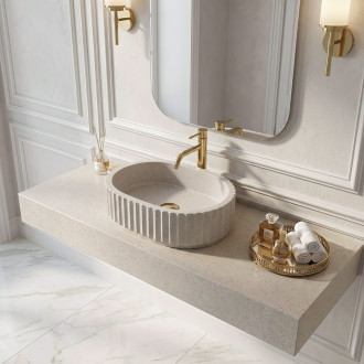 Rea Umyvadlo na desku Margaret Beige REA-U7343