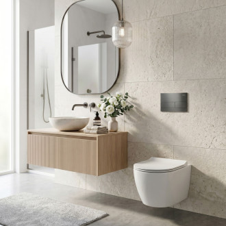 Podomítkový Instalační Set Slim 024N pro WC s Tlačítkem T Titan