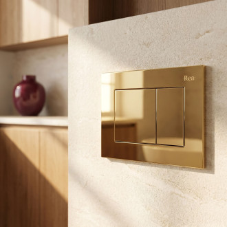 Rea Podomítkový Instalační Set Slim 024N pro WC s Tlačítkem J Gold KPL-E1636