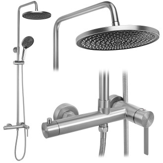 Rea Sprchový set Rea Foster Brush Nickel REA-P9668