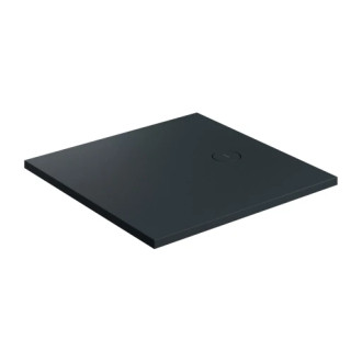 Omnires AQUAROCK kompozit sprchová vanička, 80x80 cm, lávově černá matná AQUAROCK80-KBLV