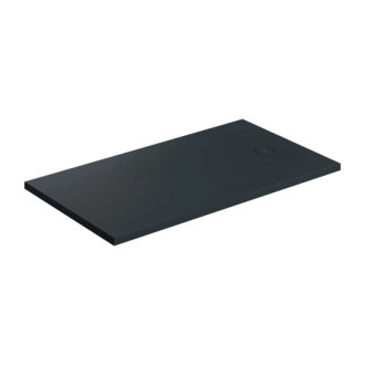 Omnires AQUAROCK kompozit sprchová vanička, 80x160, lávově černá matná AQUAROCK80-160BLV