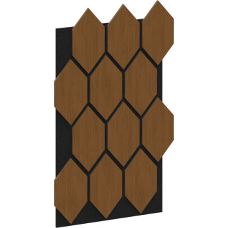 Mexen Form 01 panel ścienny akustyczny 91 x 56 cm (4szt.), filc 9 mm, fornir techniczny, Dąb Natural - S111-91567-01-042