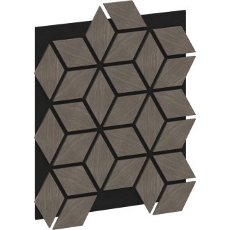 Mexen Form 02 panel ścienny akustyczny 81 x 66 cm (4szt.), filc 9 mm, fornir techniczny, Szary Dąb - S111-81667-02-043