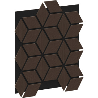 Mexen Form 02 panel ścienny akustyczny 81 x 66 cm (4szt.), filc 9 mm, fornir techniczny, Dąb Mocca - S111-81667-02-045