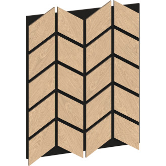 Mexen Form 03 panel ścienny akustyczny 71,5 x 58 cm (4szt.), filc 9 mm, fornir techniczny, Bielony Dąb - S111-71587-03-040