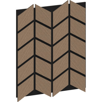 Mexen Form 03 panel ścienny akustyczny 71,5 x 58 cm (4szt.), filc 9 mm, fornir techniczny, Jasny Orzech - S111-71587-03-047