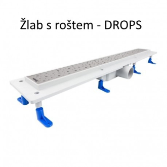 STANDARDline - odtokový žlab s roštem MEDIUM, délka 500 mm OLPZLABST49