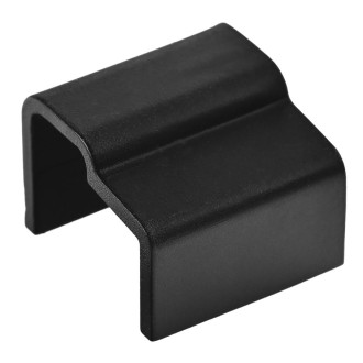 LUXOR BLACK ukončení přetokové lišty, levé, černá mat NDGU4011222B