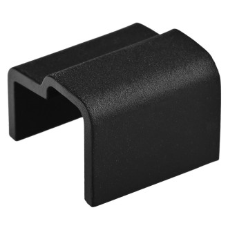 LUXOR BLACK ukončení přetokové lišty, pravý, černá mat NDGU4011223B