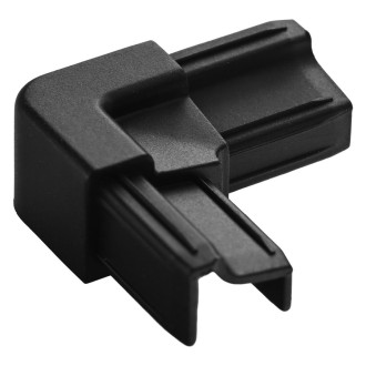 LUXOR BLACK rohová spojka přetokové lišty, černá mat NDGU4011226B