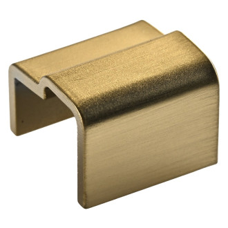 LUXOR GOLD MATT ukončení přetokové lišty, pravý, zlato mat NDGU4011223G