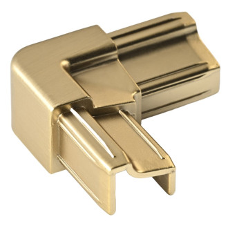 LUXOR GOLD MATT rohová spojka přetokové lišty, zlato mat NDGU4011226G