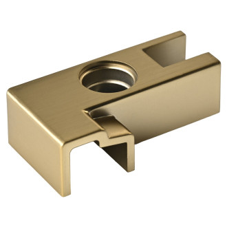 LUXOR GOLD MATT spojka přetokové lišty a boční stěny, levá, zlato mat NDGU4011562G