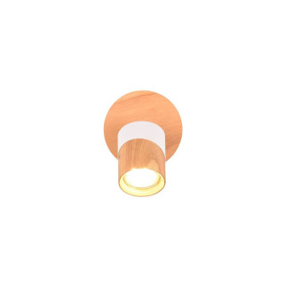 Nástěnná lampa TRIO ARUNI hnědá dřevo 801170131
