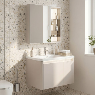 Sada koupelnového nábytku s umyvadlem Sora DE07-60 Beige 60CM