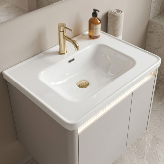 Sada koupelnového nábytku s umyvadlem Sora DE07-60 Beige 60CM