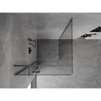 Mexen Mist-H T kabina prysznicowa uchylna lewa 120 x 120 cm, transparent, gun gray szczotkowany - 8A5T-120-120-66-00-L