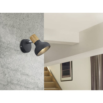 Nástěnná lampa REALITY LATIKA černá kov R81521032