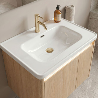 Sada koupelnového nábytku s umyvadlem Sora DE07-70 Oak 70CM