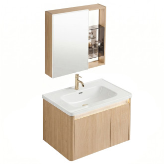 Sada koupelnového nábytku s umyvadlem Sora DE07-70 Oak 70CM