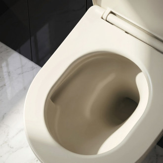 Sada Závěsné WC Focus + Umyvadlo na Desku Rea Focus Creme