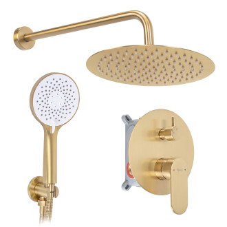 Rea Drop Brush Copper + BOX Podomítková sprchová sada REA-P9671