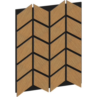 Mexen Form 03 panel ścienny akustyczny 71,5 x 58 cm (4szt.), filc 9 mm, fornir techniczny, Dąb Classic - S111-71587-03-041