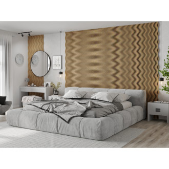 Akustické stěnové lamely Mexen Lam-SF 01 280 x 30 cm, plsť 9 mm, technická dýha, Classic Oak - S106-280-01-041