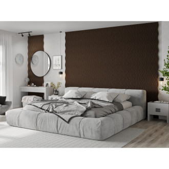 Akustické stěnové lamely Mexen Lam-SF 01 280 x 30 cm, plsť 9 mm, technická dýha, dub Mocca - S106-280-01-045