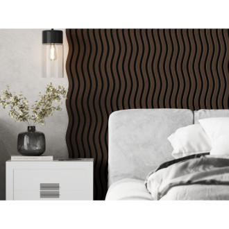 Akustické stěnové lamely Mexen Lam-SF 01 280 x 30 cm, plsť 9 mm, technická dýha, dub Mocca - S106-280-01-045