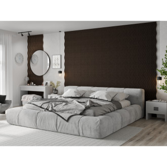 Akustické stěnové lamely Mexen Lam-SF 01 280 x 30 cm, plsť 9 mm, technická dýha, Černý dub - S106-280-01-046