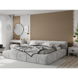 Akustické stěnové lamely Mexen Lam-SF 01 280 x 30 cm, plsť 9 mm, technická dýha, světlý ořech - S106-280-01-047