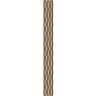 Akustické stěnové lamely Mexen Lam-SF 26 280 x 30 cm, plsť 9 mm, technická dýha, bělený dub - S106-280-26-040