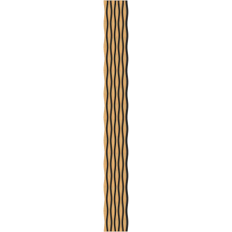 Akustické nástěnné lamely Mexen Lam-SF 26 280 x 30 cm, plsť 9 mm, technická dýha, klasický dub - S106-280-26-041
