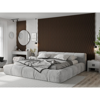 Akustické nástěnné lamely Mexen Lam-SF 26 280 x 30 cm, plsť 9 mm, technická dýha, dub Mocca - S106-280-26-045