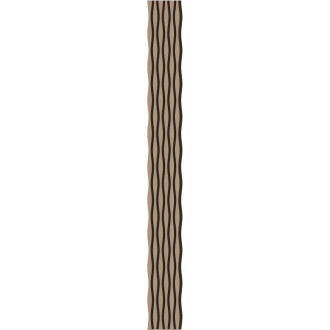 Akustické nástěnné lamely Mexen Lam-SF 26 280 x 30 cm, 9mm plsť, technická dýha, světlý ořech - S106-280-26-047