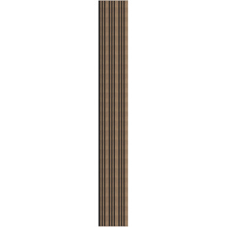 Akustické nástěnné lamely Mexen Lam-F Slim 01 280 x 36,5 cm, 9mm plsť, technická dýha, tmavý ořech - S107-280-01-044