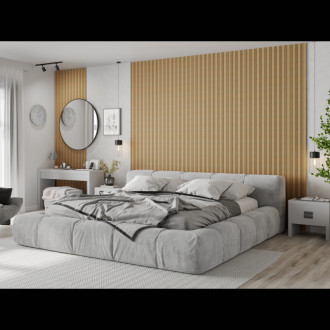 Akustické stěnové lamely Mexen Lam-F Nano 01 280 x 32,4 cm, plsť 9 mm, technická dýha, Classic Oak - S108-280-01-041