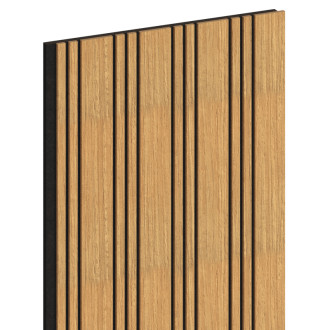 Akustické stěnové lamely Mexen Lam-F Nano 01 280 x 32,4 cm, plsť 9 mm, technická dýha, Classic Oak - S108-280-01-041