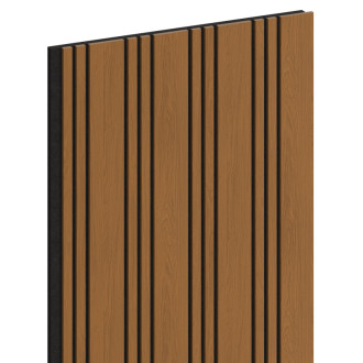 Akustické stěnové lamely Mexen Lam-F Nano 01 280 x 32,4 cm, plsť 9 mm, technická dýha, přírodní dub - S108-280-01-042