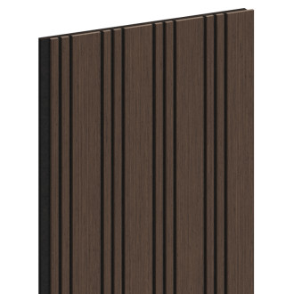 Akustické stěnové lamely Mexen Lam-F Nano 01 280 x 32,4 cm, plsť 9 mm, technická dýha, dub Mocca - S108-280-01-045