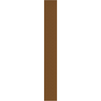 Mexen Ovalo 01 drážkované flexibilní nástěnné lamely 280 x 36 cm, technická dýha, přírodní dub - S130-280-01-042