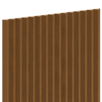 Mexen Ovalo 01 drážkované flexibilní nástěnné lamely 280 x 36 cm, technická dýha, přírodní dub - S130-280-01-042